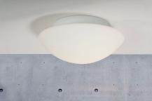 Deckenleuchte Ufo Maxi opal runde Form für Bad, Flur oder Keller